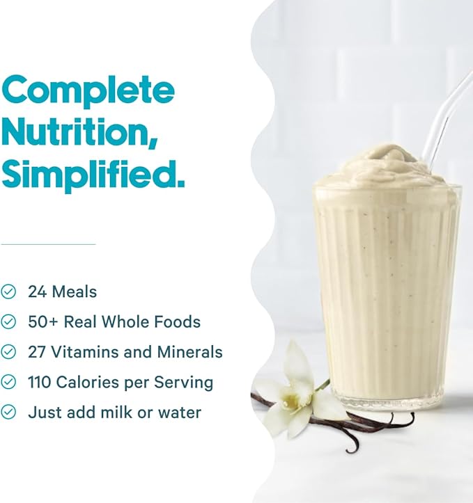 All-in-One Meal Replacement Powder by LyfeFuel 50+ Organic 24 Vegan