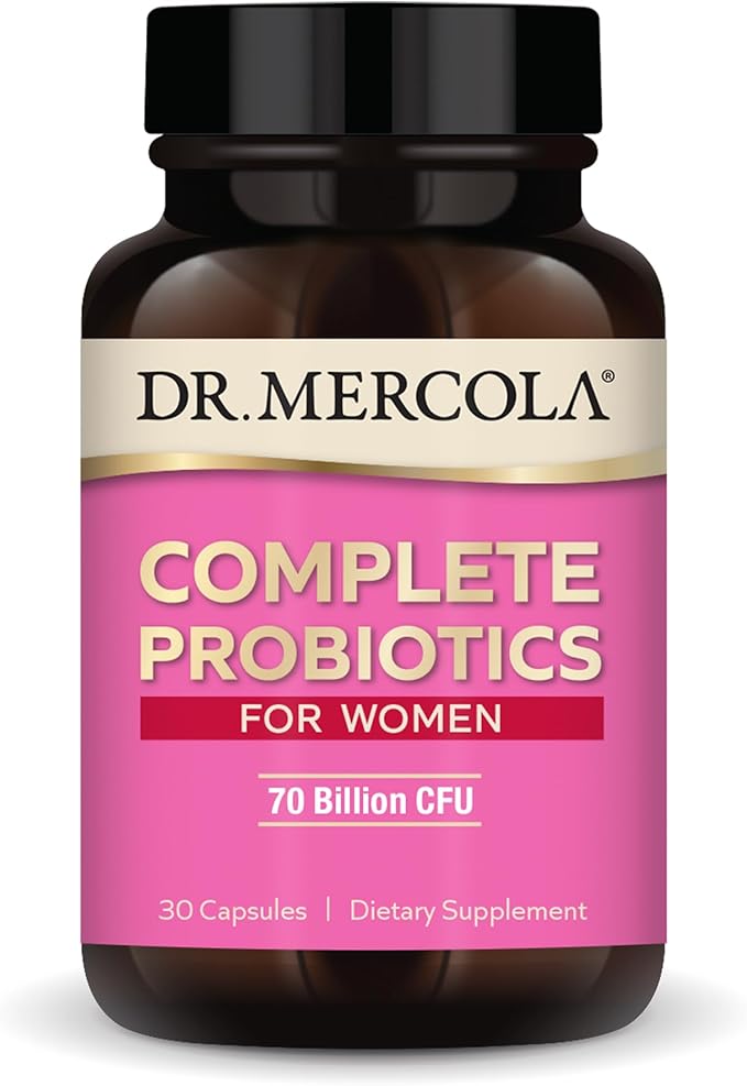 Dr. Mercola Complete Probiotics for Women 70 Billion 30 Servings (30 Capsules),