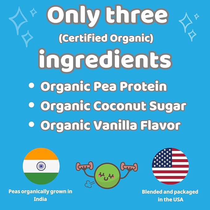 Vegan Vanilla Flavored Pea Protein (2lbs)