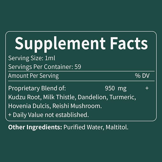 Kudzu Root Liver Health Support Liquid 2oz