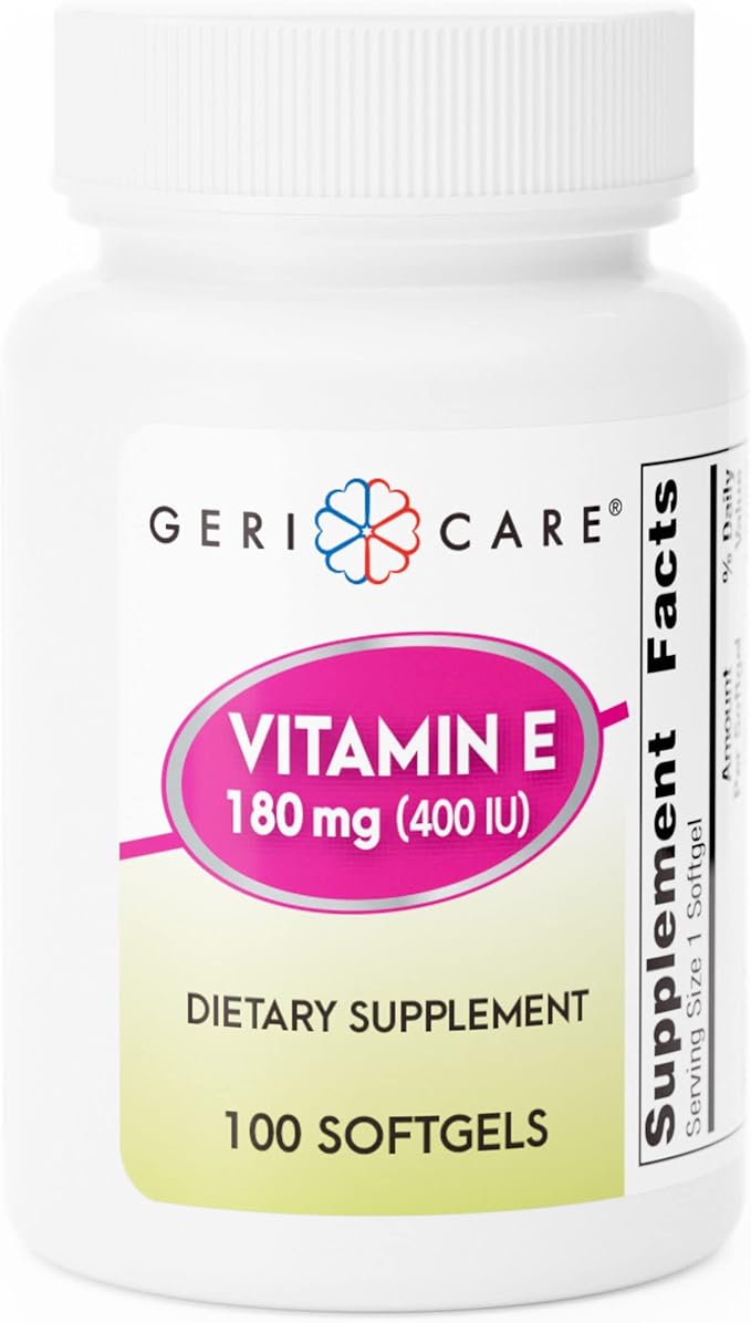 GeriCare Vitamin E Supplement 180 mg (400 IU) 100 Count 1)