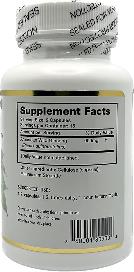 AG 100-100% Pure Wild American Ginseng