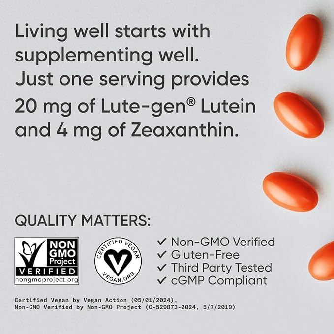 Sports Research® Lutein and Zeaxanthin Capsules 120 Veggie