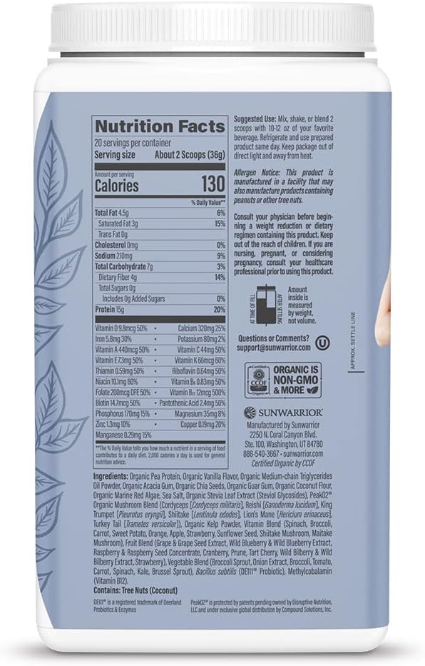 Vegan Protein Superfood Shake Meal Replacement 20 Servings
