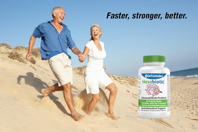 DrFormulas Nexabiotic 23 Multi Probiotic for Women and Men - Dr. formulated with Lactobacillus Acidophilus, Bifidobacterium Infantis, Saccharomyces Boulardii, 17.25 Billion CFUs