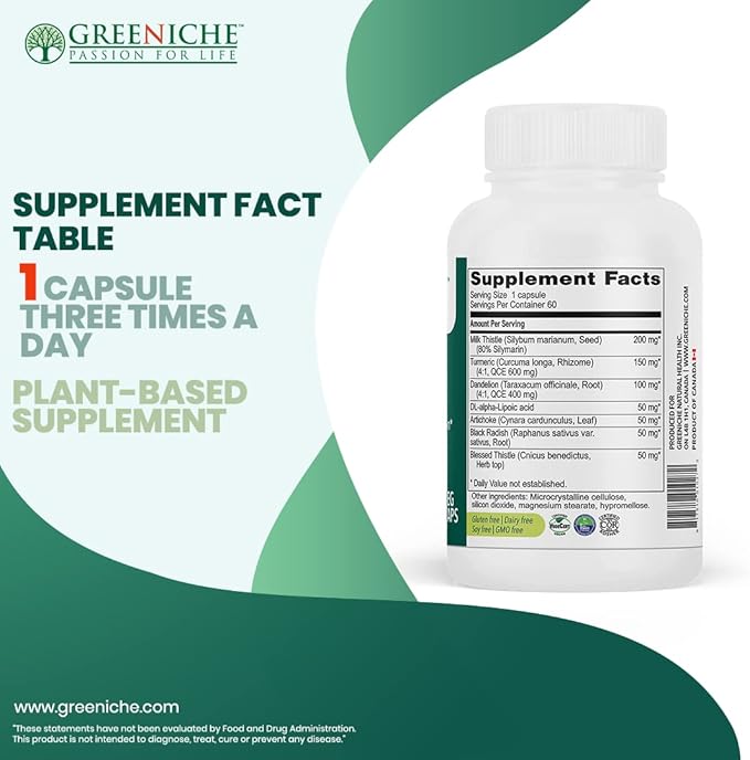 Halal Liver Health Support, 60 Caps,