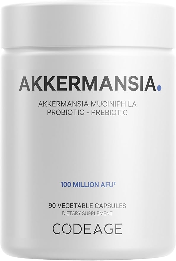 Codeage Akkermansia Muciniphila Probiotic Supplement 3-Month Supply 100 Million 90 Capsules