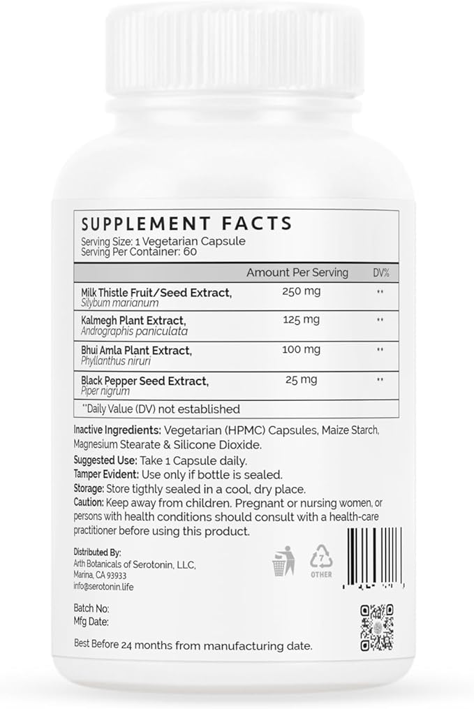 Milk Thistle, 100% Natural 500 mg 60 Vegan