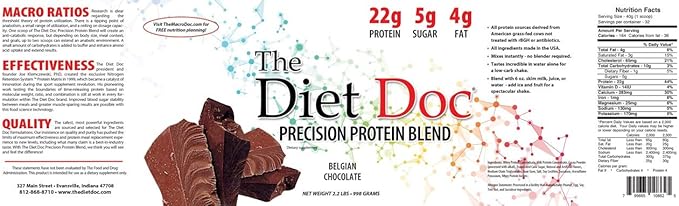 The Diet Doc Precision Protein Blend: 2.2lb (Belgian