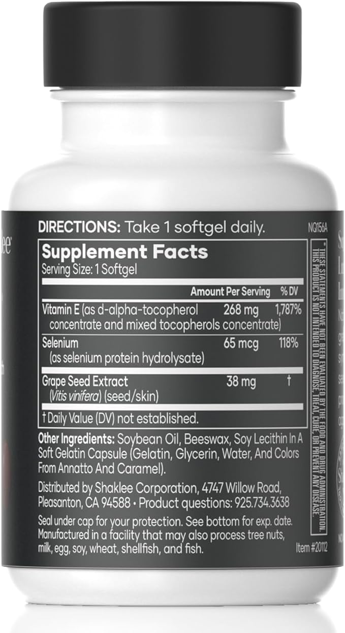 Shaklee - Vitamin E: -Supports Heart, 400 IU 90 Softgels