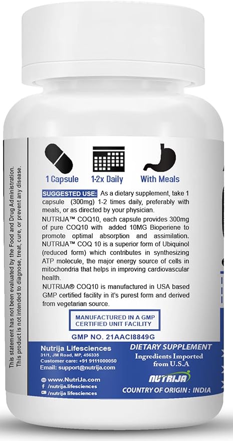 CoEnzyme Q10 (CoQ10) 300Mg 60-Capsules 60-Capsules