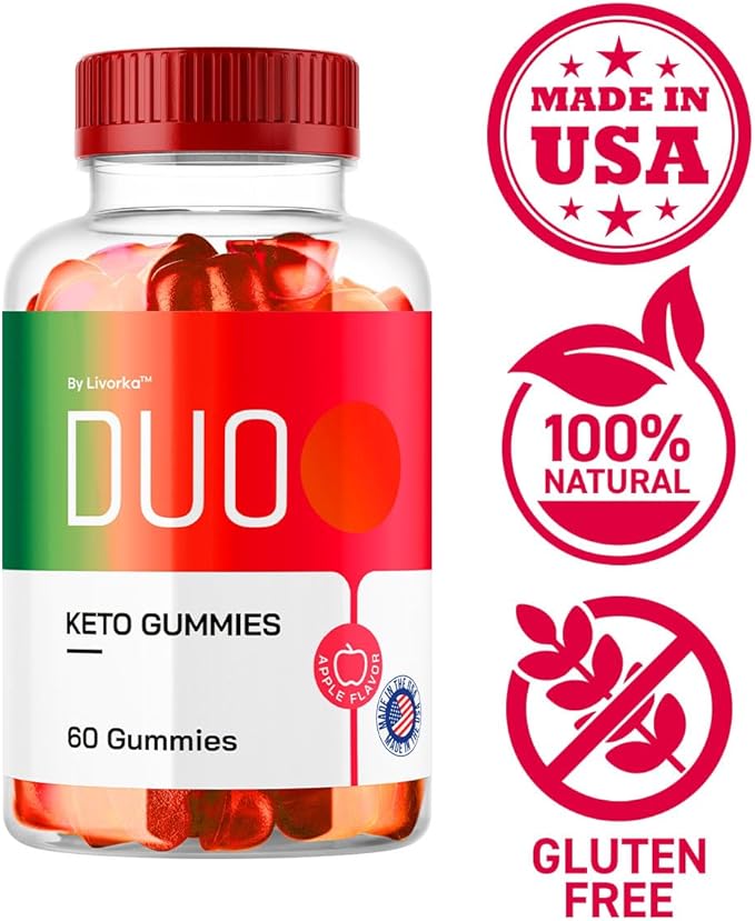 (3 Pack) Duo Keto ACV Gummies, Duo, Duo Gummies, Duo Keto, Duo Keto Gummies, Apple Cider Vinegar Gummies, Keto Duo ACV Gummies Advanced Formula 1050MG, 180 Gummys for 3 Months