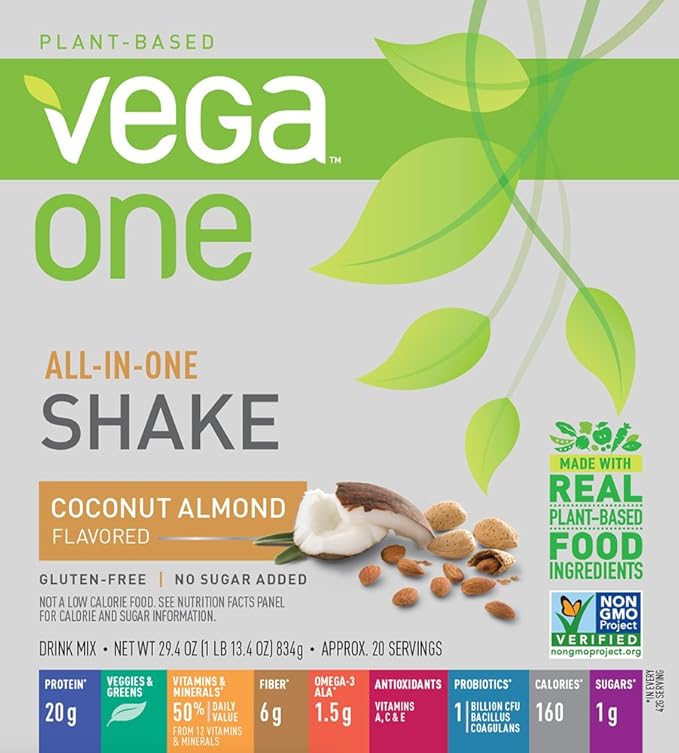 Vega One All-In-One Nutrition Shake Coconut (20 servings) 29.4 Ounce 1)