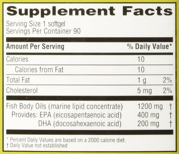 Trader Joe's Molecularly Distilled Omega-3 Fatty