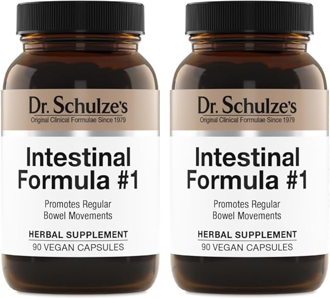 Dr. Schulze's Intestinal Formula #1 Colon Bowel Cleanse, 90 caps, 2 Count