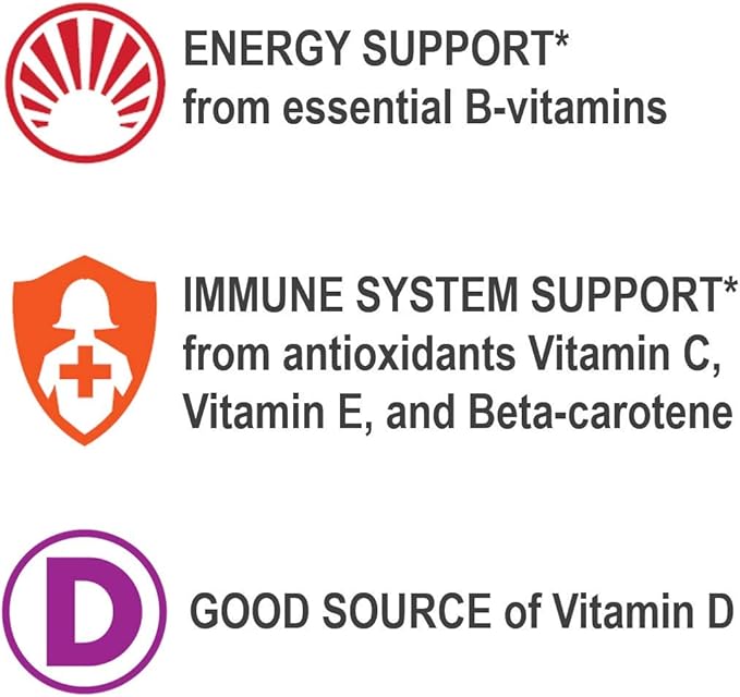 Geritol Multi-Vitamin Nutritional Support Tablets, Balance 26 Essential 100 Count 2)