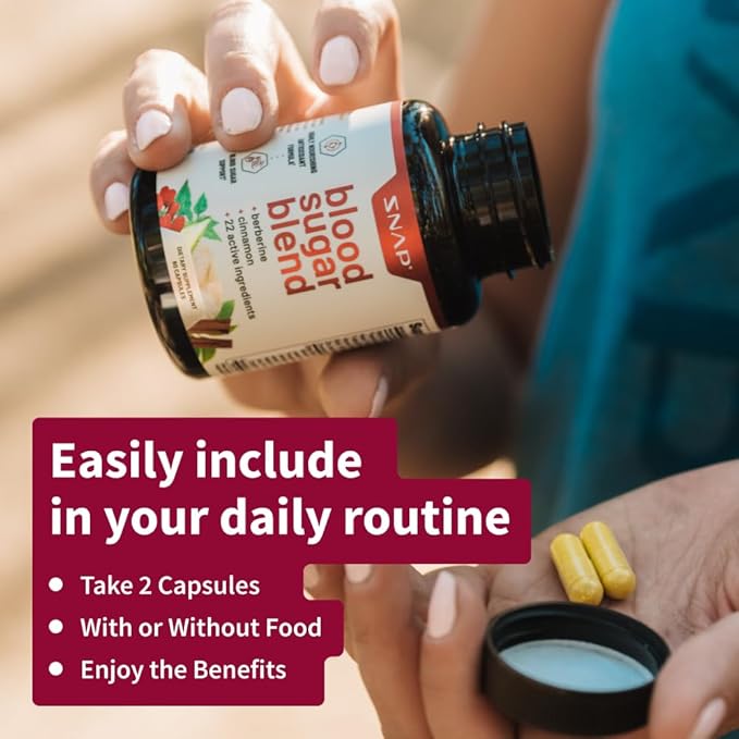 Snap Supplements Blood Sugar Blend 60 Capsules