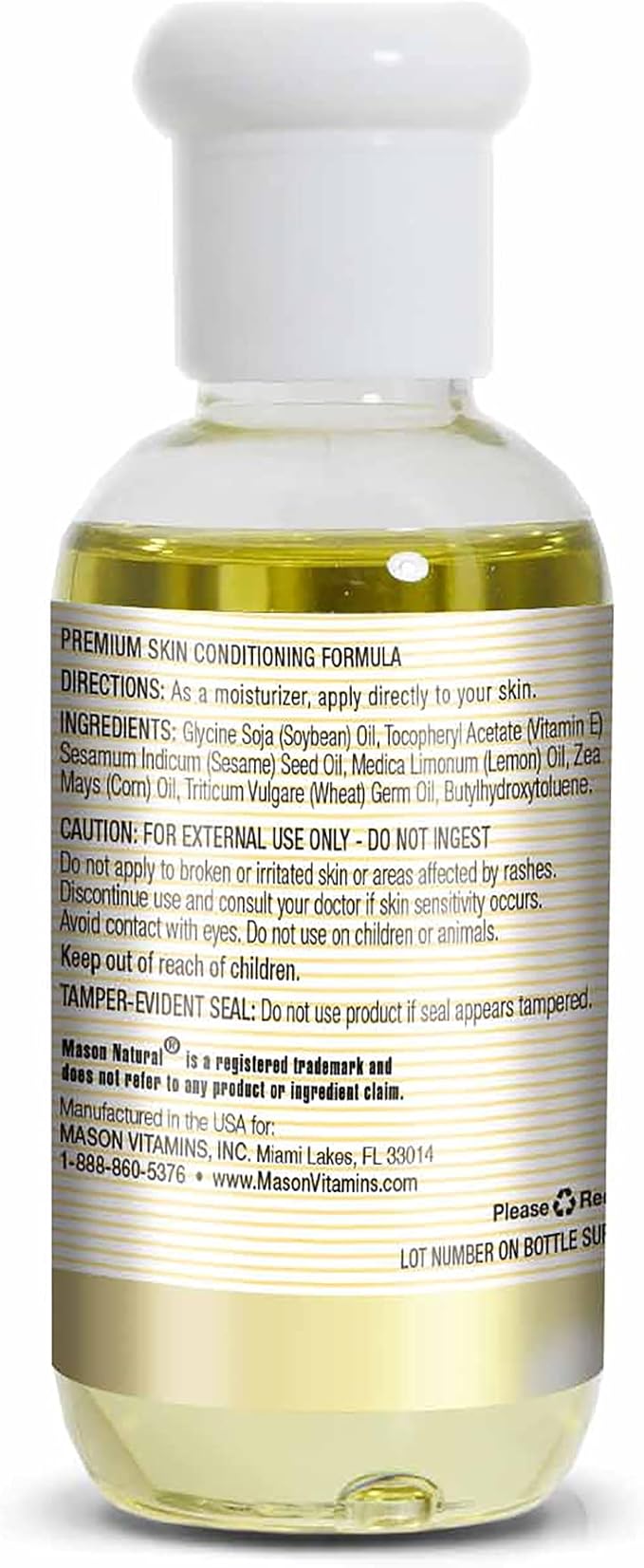 MASON NATURAL Vitamin E Oil, 30000 2.5 Fl