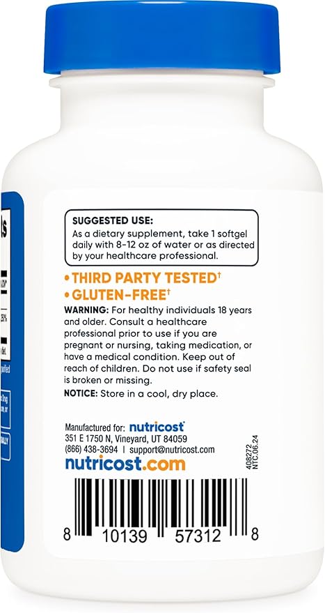 Nutricost Vitamin D3 10,000 IU, 240