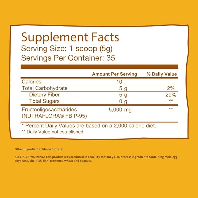 GOBIOTIX Fiber Supplement 1 Scoop 35 Servings (1 Pack)