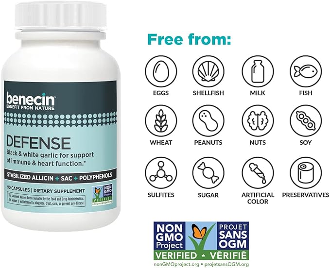 Defense 1500 mcg Stabilized Allicin per Capsule (90)