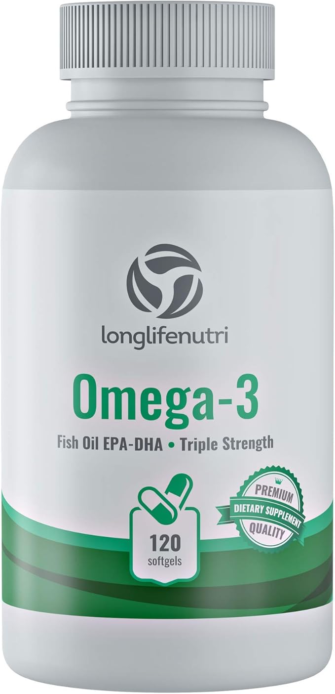 Omega 3 Fish Oil Pills 120 1000mg Supplement Omega3 Women