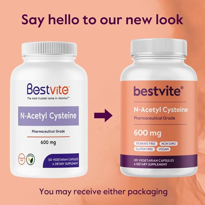 BESTVITE N-Acetyl Cysteine 600mg (NAC) (120 (120 x 2) -