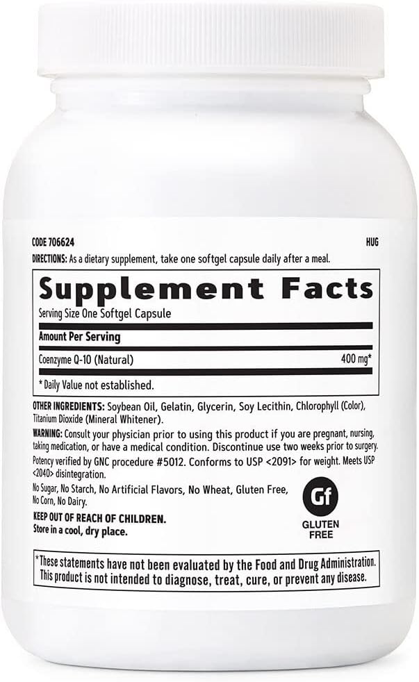 GNC CoQ-10 400mg 60 Count