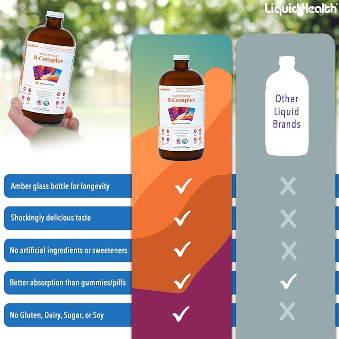 LIQUIDHEALTH 32 Oz B Complex Liquid 2 Pack