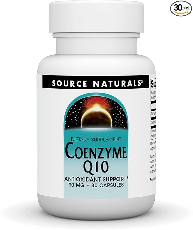 Source Natural Coenzyme Q10 Antioxidant Support 30 mg 30 Capsules