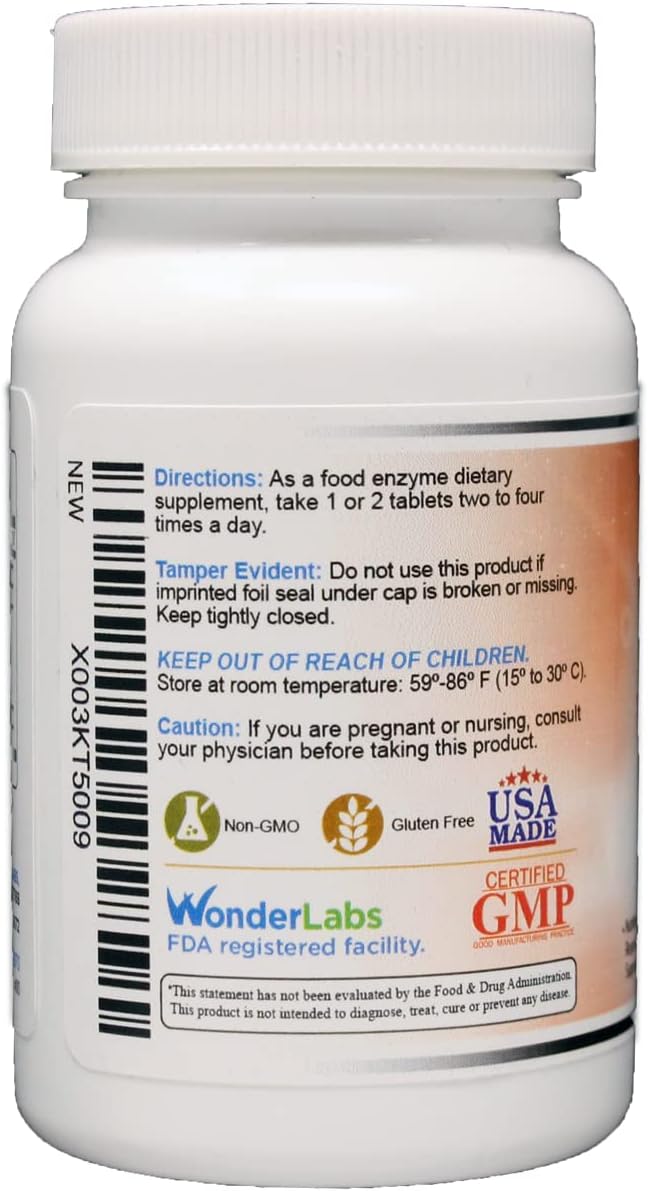 Proteolytic Enzymes | Bromelain Papain Pancreatin 550 mg 100 tablets