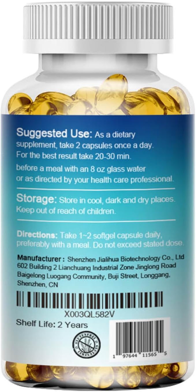 LAB Omega-3 with Triple Strength 3600MG Pollock-60 Softgels-