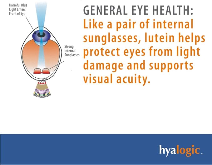 HylaVision Eye Health Supplements: Hyaluronic Acid, (120 Capsules)—