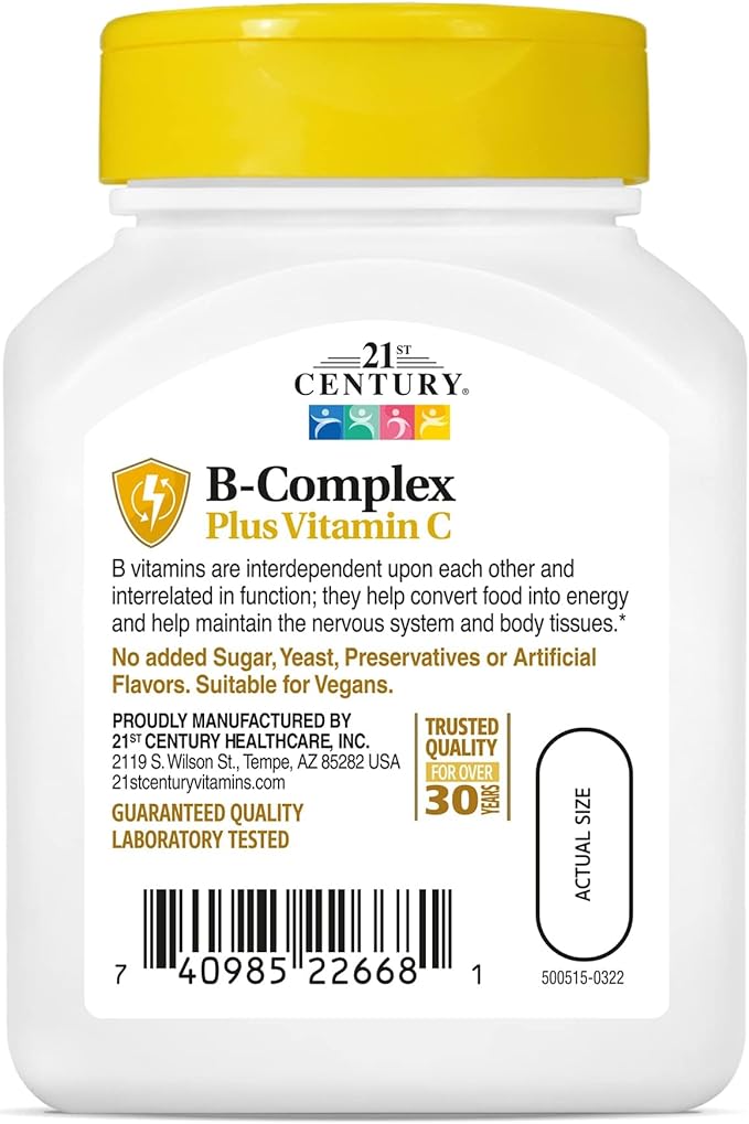 21st Century Healthcare, B Complex Plus 100 Count 1)