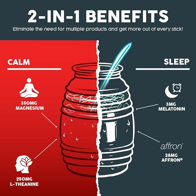 Salud 2-in-1 Calm and Sleep Aid 15 Servings, 1g Sugar