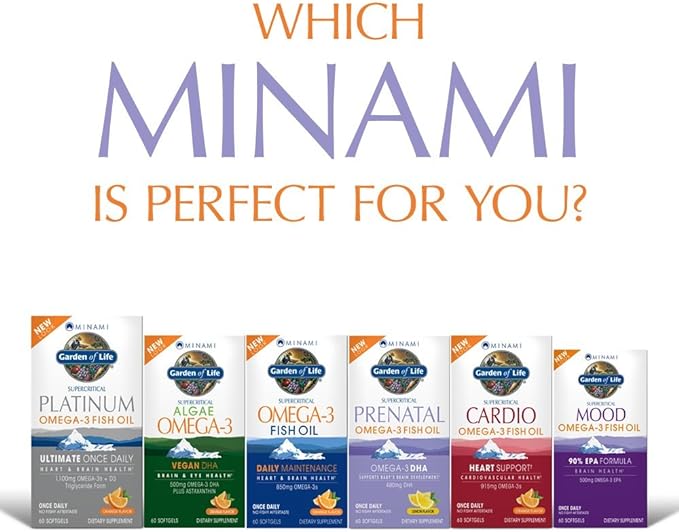 Garden of Life Prenatal DHA Omega 3 Fish 60 Softgels