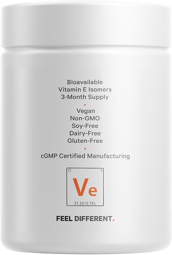 Codeage Liposomal Vitamin E Supplement, All 3-Month Supply, 90 Capsules