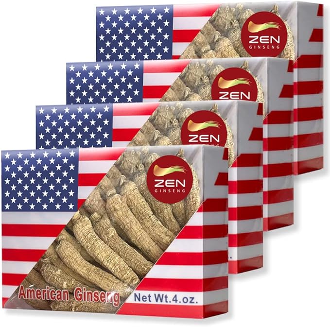4 Boxes of Hand Selected American (4oz/Box) 西洋参/花旗参 (16 Oz. 4))