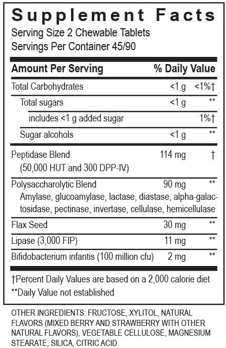 Transformation Enzymes Kidz Digestive Enzyme Supplement 180 Tablets #1 Physician