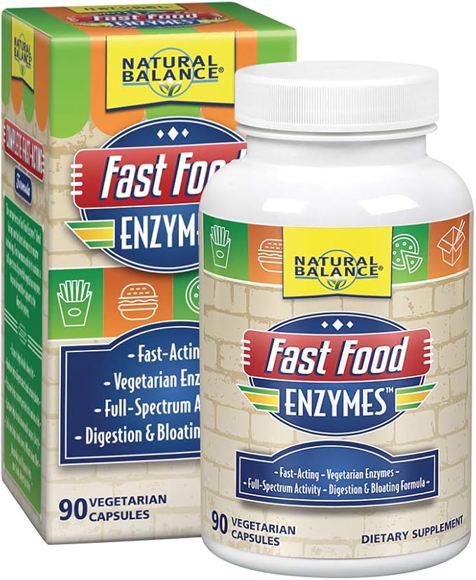 Natural Balance Fast Food Enzymes, 90-Capsules