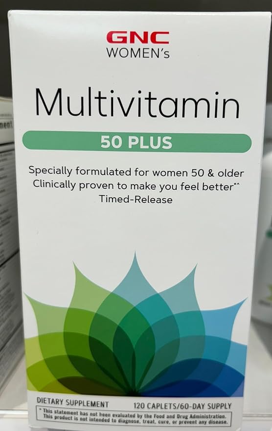 GNC Women's Multivitamin 50 Plus |Supports B12 | 120 Caplets