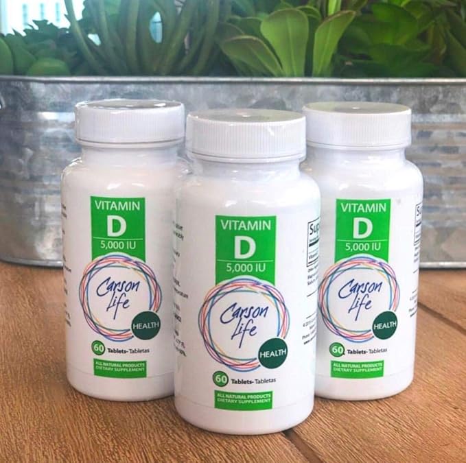 Carson Life Vitamin D 5000 IU Tablets 60 Tablets