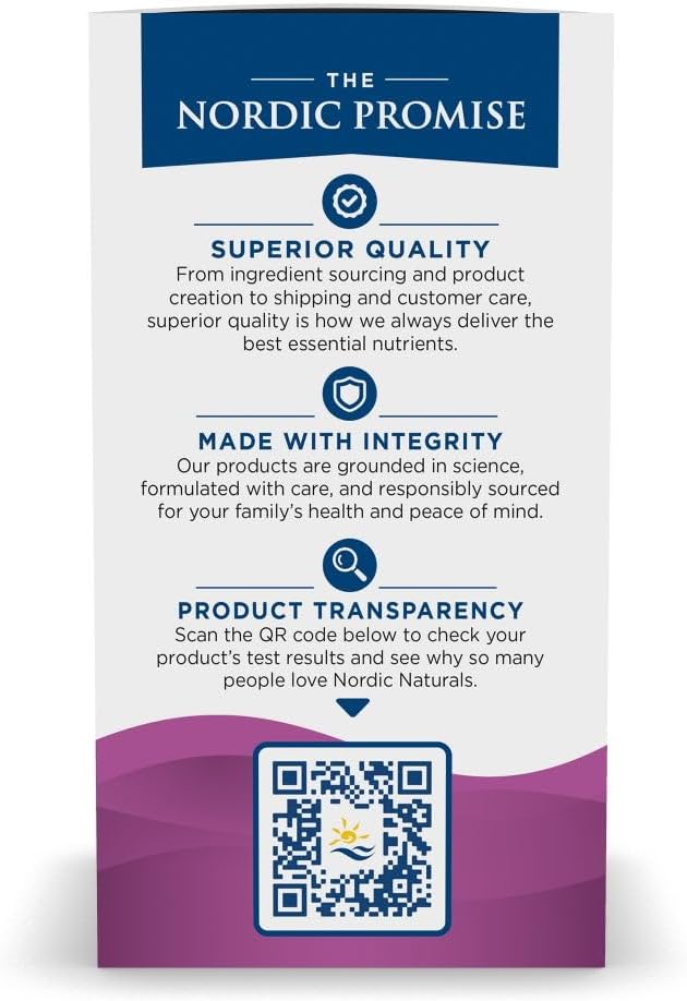 Nordic Naturals Postnatal Omega-3, Lemon 60 Soft 1120 Total Omega-3 + 1000 IU D3 - 30 Servings