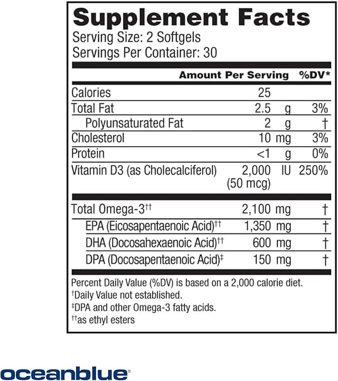 Oceanblue Professional Omega-3 2100 – 180 D3 – (90 Servings)