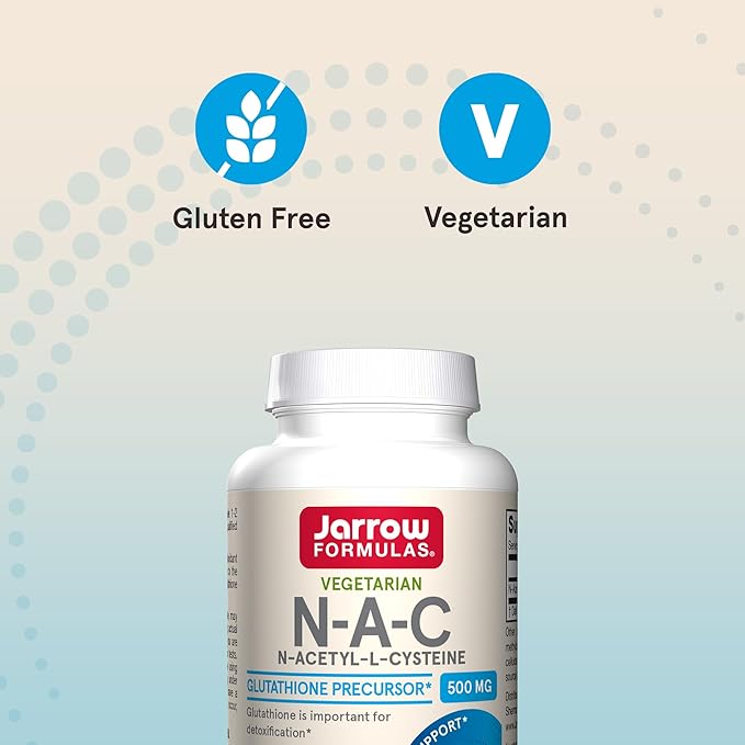 Jarrow Formulas N-A-C 500 mg, Dietary 60 Veggie 60 Day