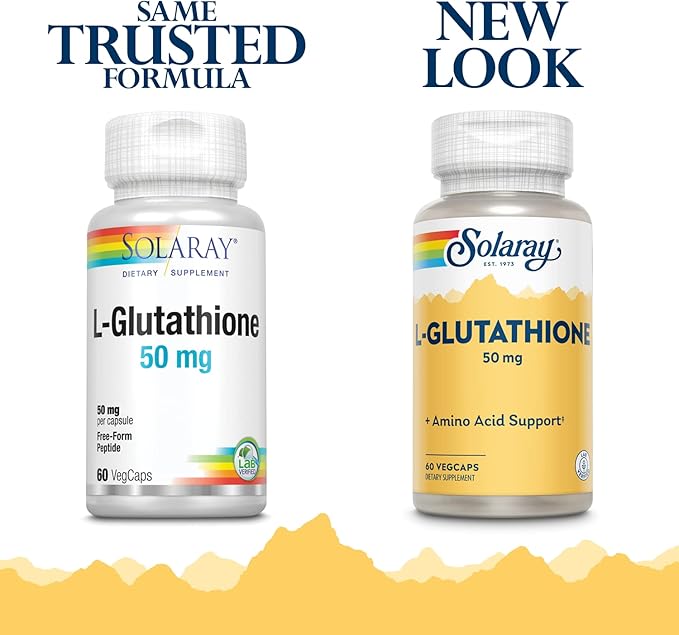 SOLARAY L-Glutathione Veg Cap (Btl-Plastic) 50mg 60ct