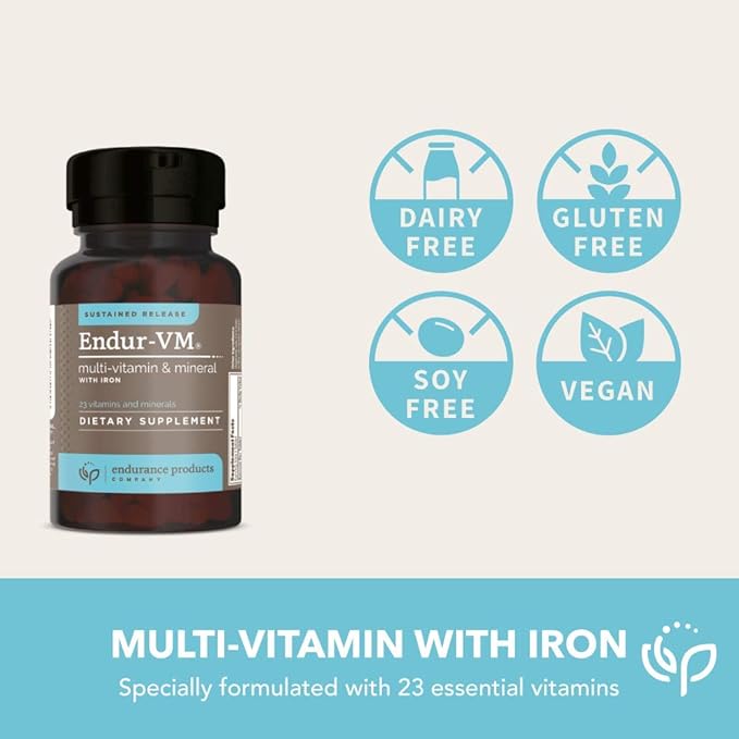 ENDUR-VM - WITHOUT IRON – Sustained-Release B12 - 60 Tablets