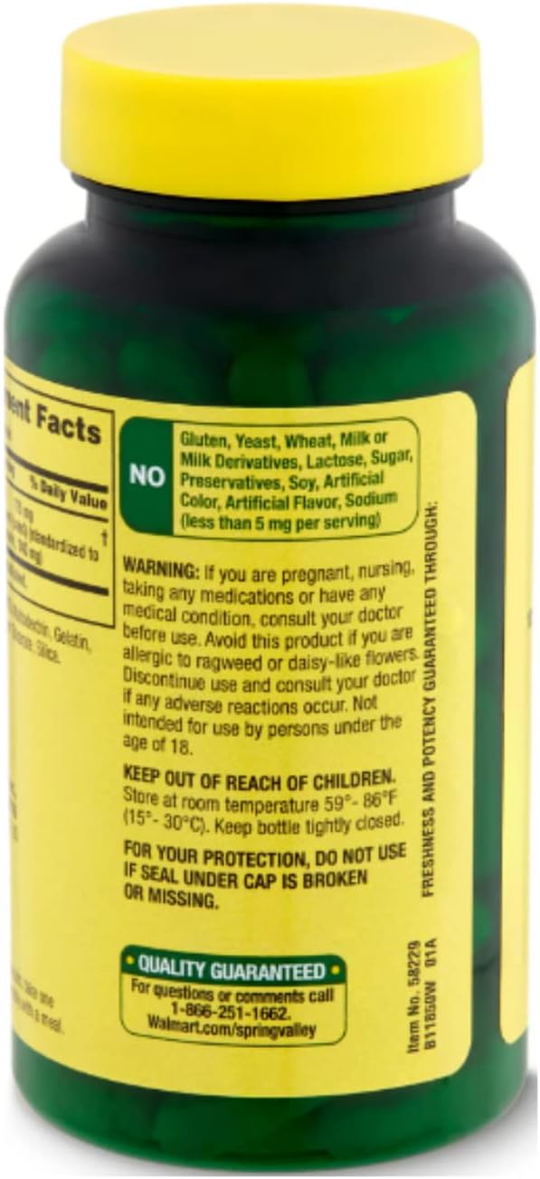 Spring Valley Extract Milk Thistle 175 90 Count