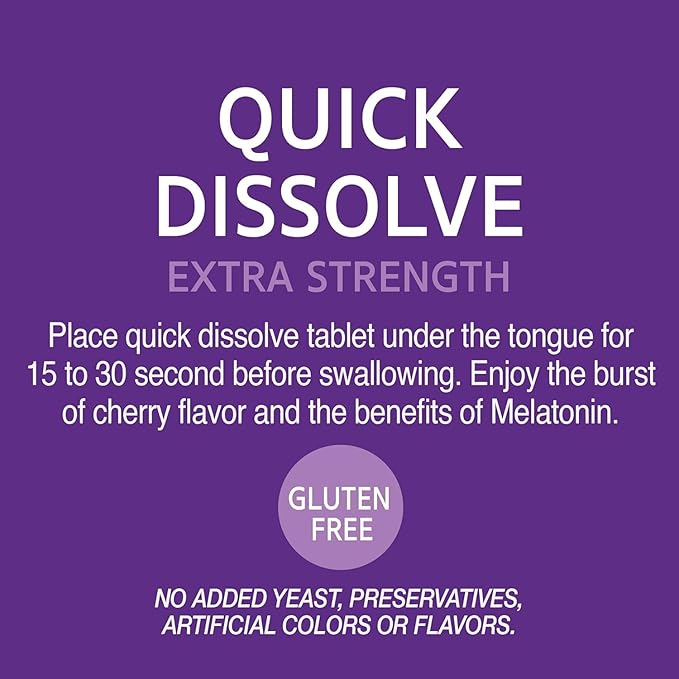 21st Century, Melatonin Quick Dissolve Tablets 10 mg, 120 Count 2)