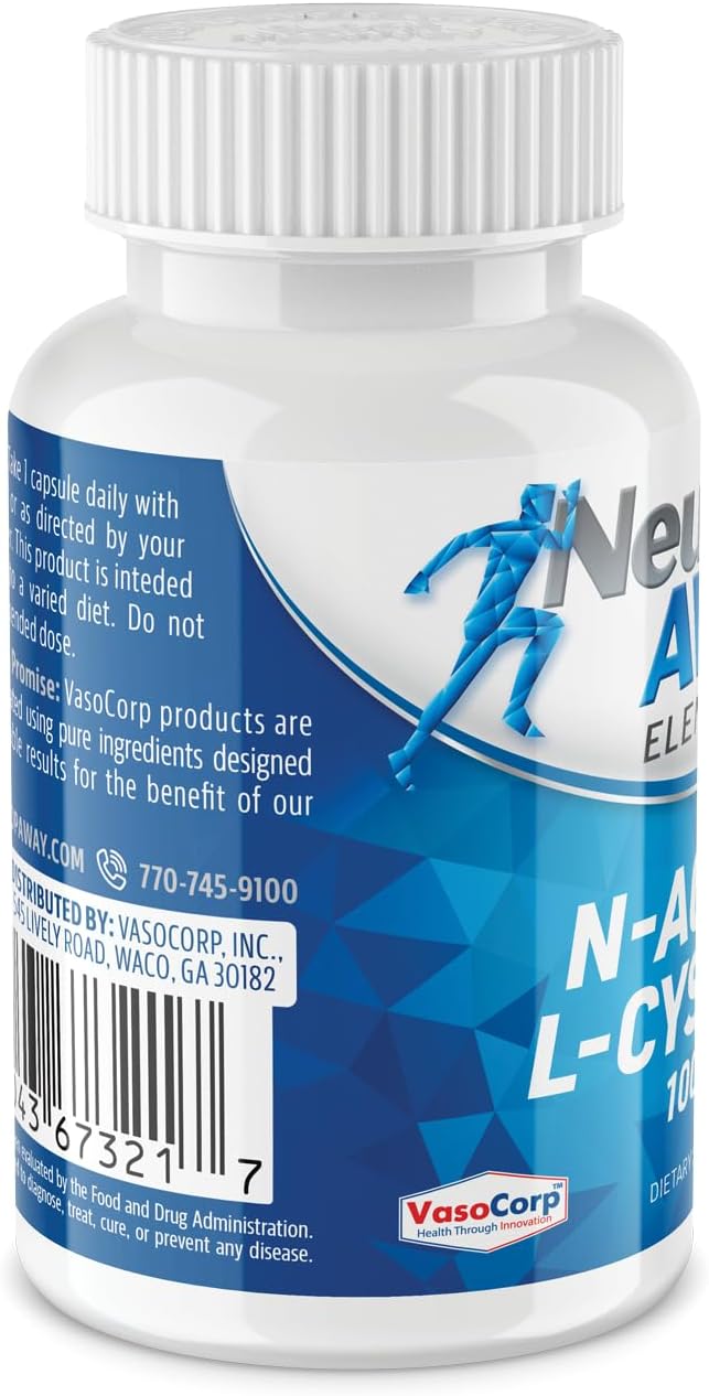 NeuropAWAY Elements N-Acetyl L-Cysteine 1000mg 60ct (60 1000mg 1000mg Capsules